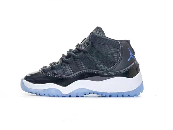 Youth Running Weapon Air Jordan 11 Black Shoes 009